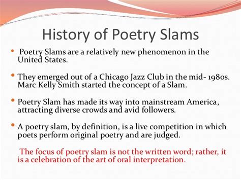 Slam Poetry Definition and Its Multi-Layered Interpretation